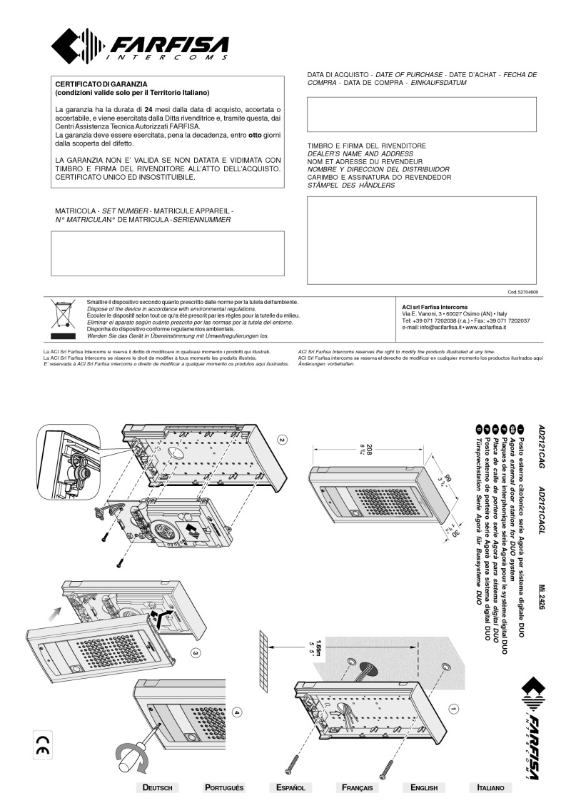 farfisa g7 repair manual