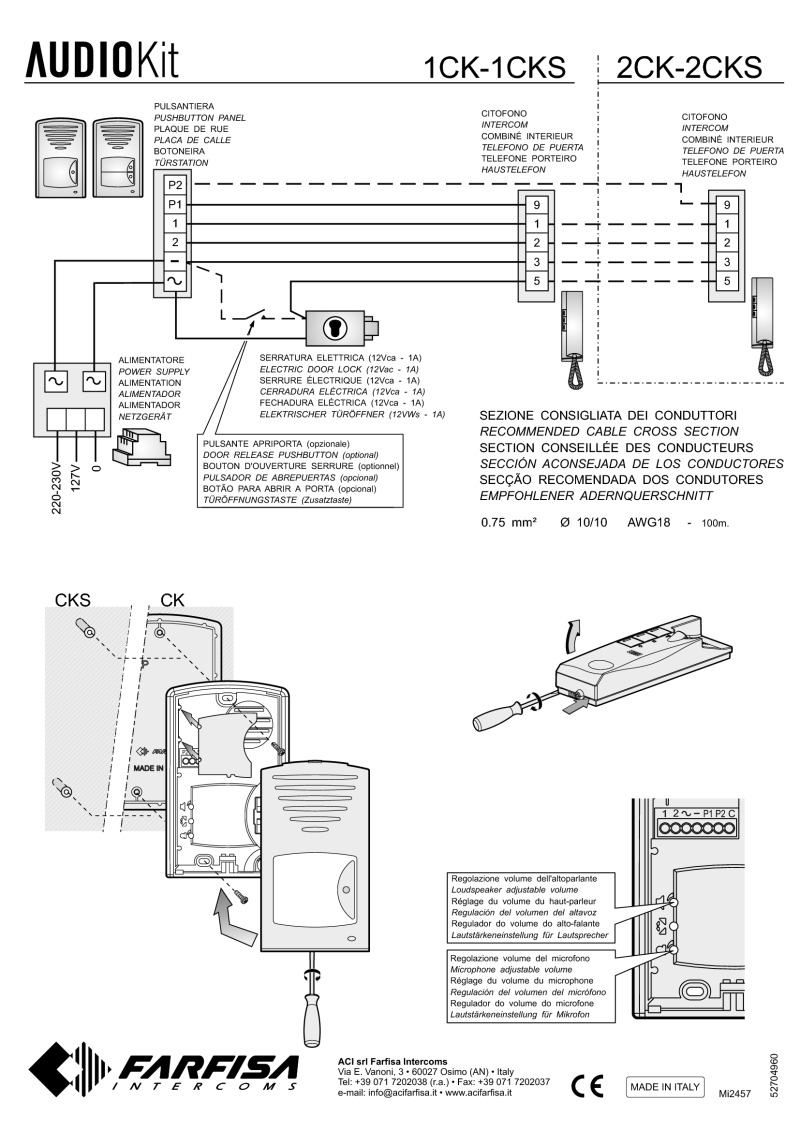 softcomm intercom wiring diagrams