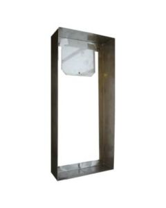 SRS Size A27 Surface Mounting Stainless Steel Rain Hood for VR Panels