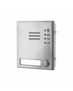 Videx 1 Button 4G GSM Module with Mirror Stainless Steel Finish