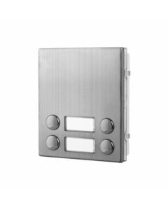 Videx 4000 Series 4 Call Button Module (Double Buttons) - Matt