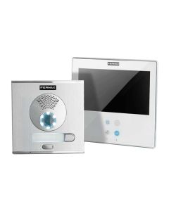 Fermax-5071 1-way Smile 7 video kit with large screen and hands-free monitor, ideal for stylish home access.