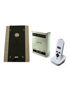 AES 603-FB | 1 Call Button Wireless Intercom Kit With Flush Panel