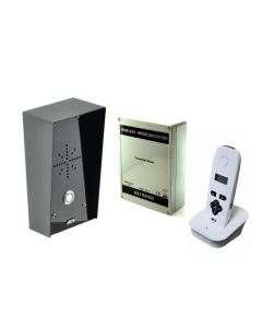 AES 603-IMP | 1 Button Black Wireless Intercom, Up To 4 Handsets