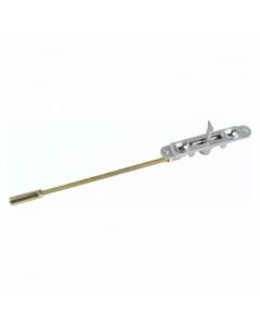 Alpro Flat Flushbolt with Guide (Satin Anodised Aluminium)