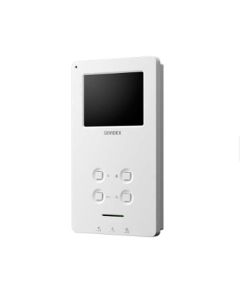Videx 3.5 Inch Colour Low Profile Monitor In Satin White