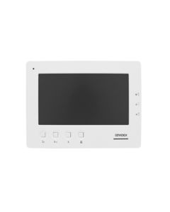 Videx 7 Inch Colour Low Profile Monitor In Satin White