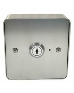 SRS Surface Mount Stainless Steel Key Switch (Keyed to Differ)
