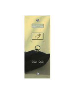 Entryphone 9200/1F-P | 1 Button Flush Polished Brass Entrance Panel