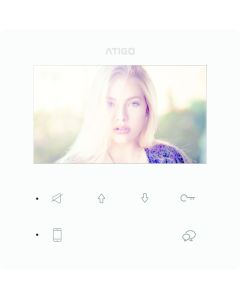 Atigo 4 Inch Colour Monitor with Touch Sensitive Buttons - White