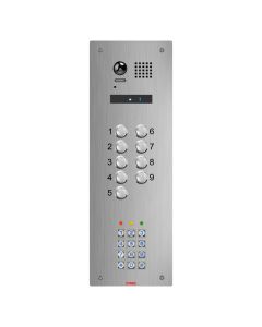 Atigo 9 Button Flush Mount Engravable Video Panel with Keypad