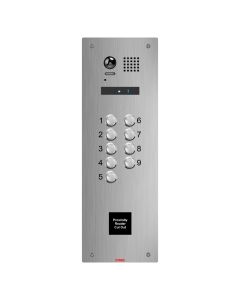 Atigo 9 Button Flush Mount Engravable Video Panel with Prox Cutout