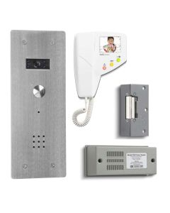 Bell BS1/VR | 1 Way Bellissimo Flush Colour Video Entry Kit