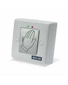 SRS BTS100 Off-white plastic touch sensitive exit button for a modern clean and contactless installation