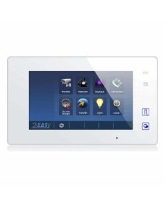 CDVI CDV47W 7-inch white digital monitor with colour touchscreen for easy video entry use with CDVI systems