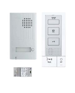 Aiphone DBS-1AP 1 way audio kit with hands free master room station, compact design for clear communication.