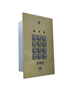 SRS Programmable 110 Code Brass, Illuminated Flush Keypad