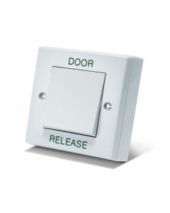 SRS DRB001-DR Gloss white plastic surface mount Door Release button for a simple clear exit solution