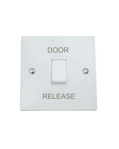 SRS DRB001N-DR Narrow gloss white Door Release button for a simple and effective architrave installation