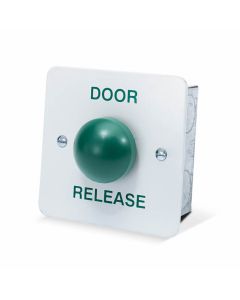 SRS White Stainless Steel Door Release Button, Flush Mount