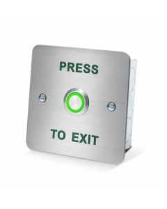 SRS Stainless Steel Press To Exit with Illuminated Button