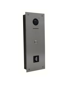Hikvision 1 Button Vandal Resistant Video Panel with 40x40 Prox Cutout