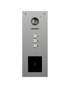 Hikvision 3 Button Vandal Resistant Video Panel with Prox Cutout