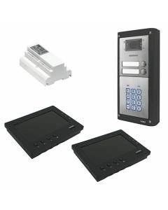 Videx 2-Way Surface 2-Wire Video Kit with Codelock and 6788BL Monitor