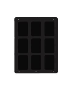 AES 3x3 Module Flush Back Box and Mounting Plate for Modular Intercom