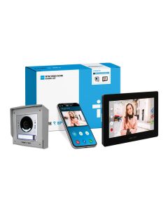 CAME BPT Standard MTM 3-Way Video Flush Kit with Black XTS 7IP Monitor