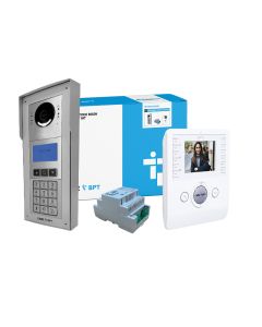 CAME BPT Standard MTM 7-Way Digital Keypad Video Flush Kit Black Perla