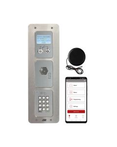 AES 4G GSM Multi-Apartment Intercom, Keypad + Prox (Flush Stainless)