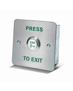 SRS Stainless Steel Press To Exit with 19mm Raised Key Button