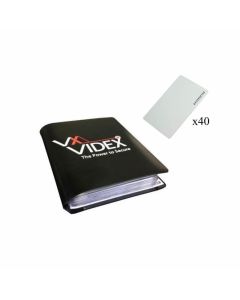 Videx Pack of 40 Proximity Cards in a Black Wallet