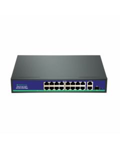 Pearl Lion Cloud9 PL-7040 16-way PoE switch for powering video units and access control devices in apartments
