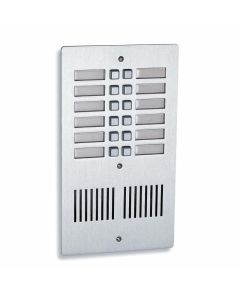 Bell SPA12 Standard 12 way flush mounted audio entry panel for professional multi-way building entry