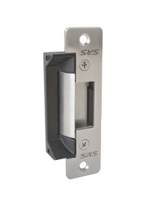 SRS ANSI-24-L reversible short plate ANSI electric strike, 24V DC, durable design, secure door access.