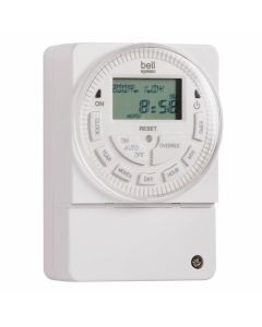 Bell TS2000 | 7 Day Time Clock with Auto BST Settings, 12V AC/DC