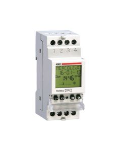 Vemer VE341400 MEMO DW2 Time Switch 2 Channels (Daily/Weekly) 230V