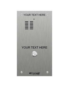 Comelit 1 Button Vandal Resistant Engravable IKall Audio Panel