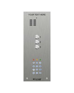 Comelit 3 button, VR s.steel engravable iKall audio + keypad