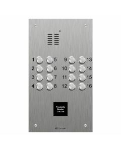 Comelit 16 button, VR s.steel engravable iKall audio + prox.