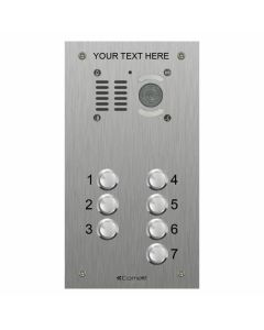 Comelit VK4507 | 7 Button, VR S.steel Engravable iKall Video Panel