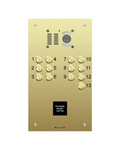 Comelit 1 button, VR brass engravable iKall audio + prox.