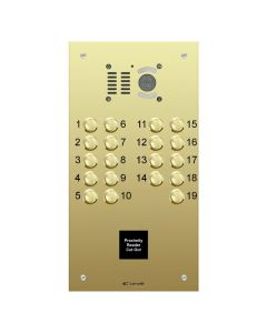 Comelit 19 button, VR brass engravable iKall audio + prox.