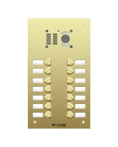 Comelit 14 button, VR brass name window iKall video panel