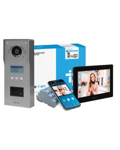 CAME BPT VRM Engravable 5-Way Digi Prox Video Surface Kit White XTS 7