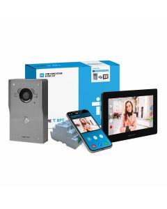 CAME BPT VRM S/S Engravable 1-Way Video Surface Kit with White XTS 7