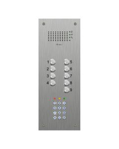Bticino VRS, 9 button flush VR Audio panel (Keypad)