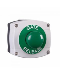 RGL Weatherproof Plastic GATE RELEASE Button with Green Button